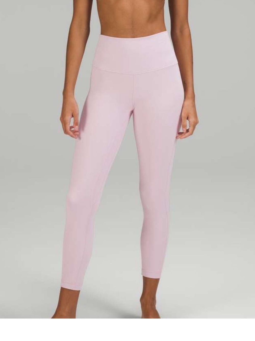 Lululemon Align High Rise lines Pink Peony Like New Condition!